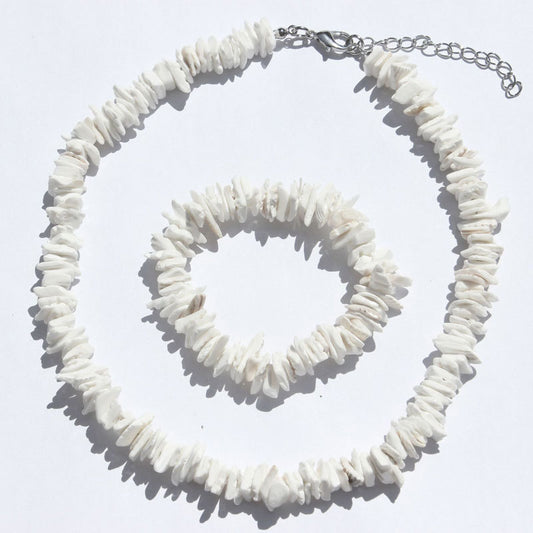 Shell-Necklace & bracelet